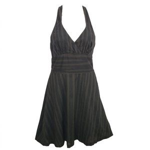 Rogan for Target Brown Zebra print Halter Dress
